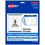 Avery Laser/Inkjet Sealing Labels, 5-7/8" x 4", White, 300 Labels/Box (19479370759)~#|#~F745ABA4-FCC5-4440-A3430B87BBE3B8B2_sc7