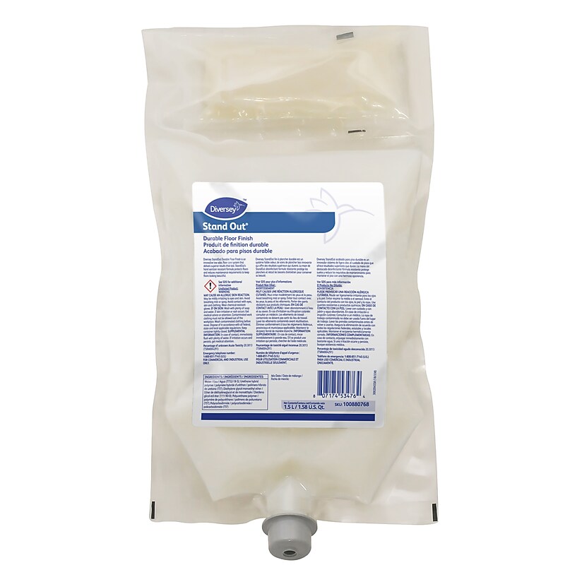 StandOut Durable Floor Finish, Surfactant, 50.72 Oz., 4/Carton (100880768) image 1