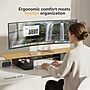 Mount-It! Extra Wide Monitor Riser with Drawers and Shelf, Holds up to 66 lbs., Bamboo, (MI-7369) ~#|#~F74A2442-205C-4BA4-B15E378CC7E3DD4C_sc7