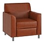 Flash Furniture Hercules Diplomat LeatherSoft Reception Chair, Cognac/Chrome Legs (BT8271CGCHR)~#|#~F74BC583-2FE9-4D5E-9A101E46D92CE8A5_sc7