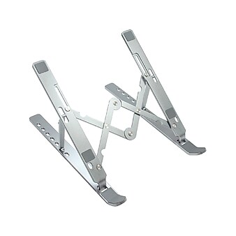 OTM Essentials 11.85" x 2.26" Aluminum Adjustable Laptop Stand, Silver (OB-A2E)