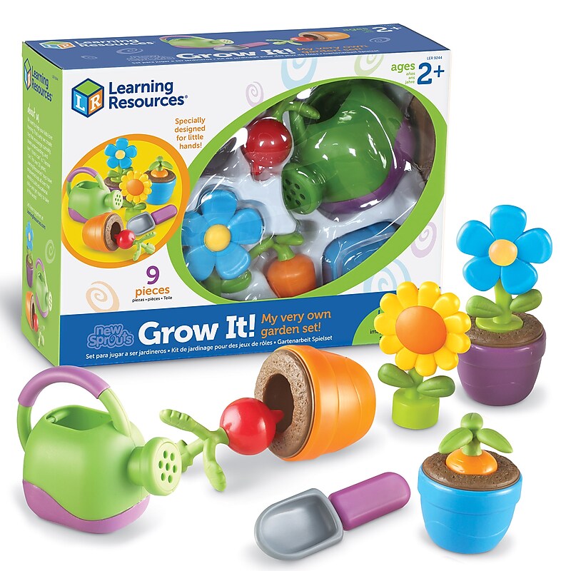 Learning Resources New Sprouts Grow It Toddler Gardening Set Learning Toys, Assorted Colors (LER9244) image 1