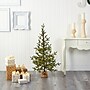 Nearly Natural 4-ft Fraser Fir Natural Look Artificial Christmas Tree with 100 Clear LED Lights and a Burlap Base (T1989)~#|#~F7564DF4-B9A2-450B-A2612F4F5AFCB882_sc7