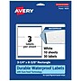 Avery Laser/Inkjet Rectangle Waterproof Multipurpose Labels, 8.375"  x 3.25", White, 30/Pack (94251)~#|#~F75880E1-9725-461E-BC9F289E90E5C3B8_sc7