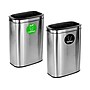 Alpine Industries Dual-Stream Recycling Station, 10.5 Gallon, Stainless Steel (ALP470-40L-CO-T)~#|#~F75A9403-8264-41F1-ABEFF4F4A5C7F4A2_sc7