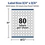 Avery Laser/Inkjet Multipurpose Labels, 0.75" x ", Glossy White, 8000/Box (94102)~#|#~F763BDF9-B07E-4068-ADED2CA6E9BC9264_sc7