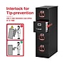 Staples 4-Drawer Vertical File Cabinet, Letter Size, Lockable, 51.97"H x 14.9"W x 26.5"D, Black (59603/25411)~#|#~F767019D-5A87-4EA2-940E78CAEFB9A714_sc7