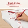 Staples Inspire Felt Tip Pen, Medium Point, 0.7mm, Red Ink, Dozen (ST63328)~#|#~F76928D6-8D5F-46A7-9E5AB5F22944BFE2_sc7
