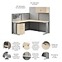 Bush Business Furniture Office in an Hour 63"H x 65"W L-Shaped Cubicle Panel Workstation, Natural Elm (WC36594-03STGK)~#|#~F769DEF7-C308-495B-AC3EF51CA4E8451C_sc7