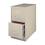 Staples 2-Drawer Vertical File Cabinet, Locking, Letter, Putty/Beige, 26.5"D (13440D-CC)~#|#~F77151BE-8987-4558-92DA78725E7F426F_sc7