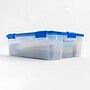 Iris 41.2 Quart Element Resistant Ultimate Clear Plastic Latching Storage Bin, Clear, 3/Pack (500140)~#|#~F77544A6-8364-4D0F-8EBE373C51178B3E_sc7