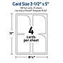 Avery Rectangle Single Rounded Corner Integrated Cards, Matte White, 100/Pack (19479398892)~#|#~F778BB30-EF9A-49DA-B74F3B434FDA86CF_sc7