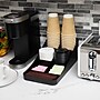 Mind Reader Plastic 7-Compartment Coffee Cup and Condiment Organizer, Black, 2/Pack (2COMP7-BLK)~#|#~F77AA78C-BB4E-47D7-BDA213CC17CB9A00_sc7