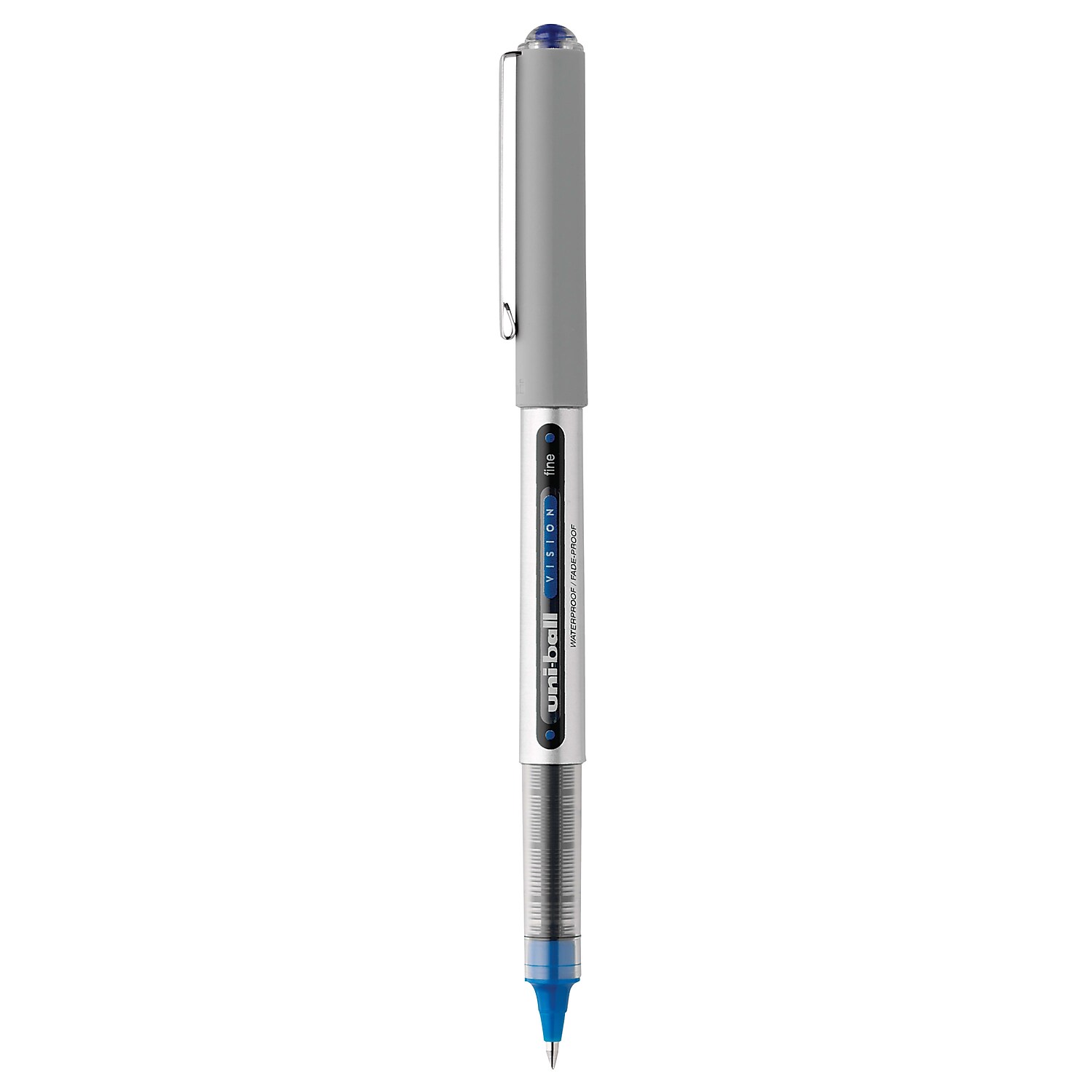 Uni Vision Rollerball Pen Fine Point Blue Ink Dozen (60134) - Picture 3 of 9