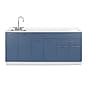 Viva Comfort 36.75'' H x 72" L Medical Cabinet with Left Sink, 6-Doors, 3-Drawers, Blueberry (902BASE72LSBL)~#|#~F77C92D9-A8BF-4A82-82F7755085441E42_sc7