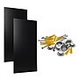 Triton Products High Density Fiberboard Round Hole Pegboards with Mounting Hardware, Set of 2 (PEG2-BLK)~#|#~F77D37C0-9378-45A2-9C4DD62B5CCB3D38_sc7
