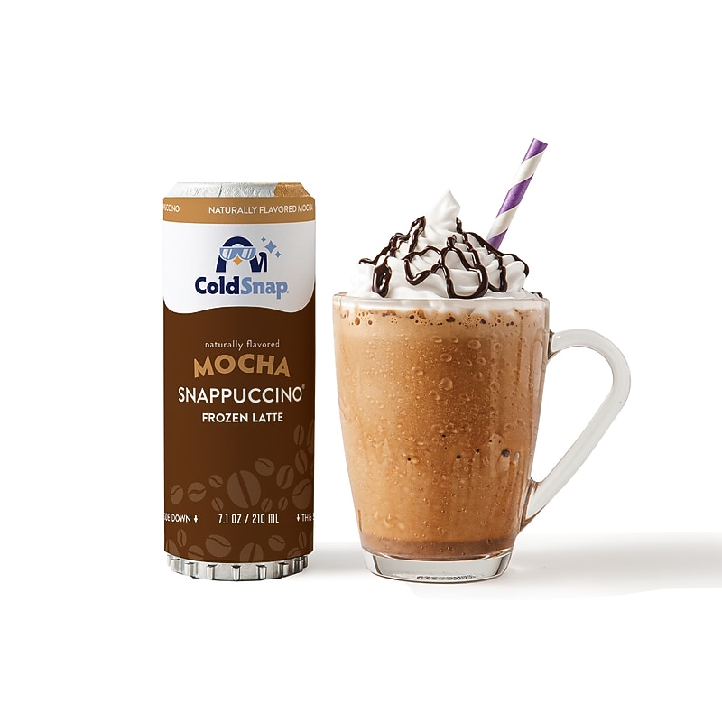 ColdSnap Mocha Snappuccino Frozen Latte Mix, Single Serve Pods, 12 Pods/Pack, COLDSNAP MACHINE REQUIRED (600042) image 1