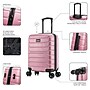 InUSA Trend 20" Hardside Carry-On Suitcase, 4-Wheeled Spinner, TSA Checkpoint Friendly, Rose Gold (IUTRE00S-ROS)~#|#~F77FC56A-24B5-43C8-A12CA9A1BEE1B72A_sc7