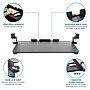 Mount-It! Clamp-On Adjustable Keyboard and Mouse Tray, Black (MI-7147)~#|#~F780DCB8-1C37-4F22-91EE009F95D6214D_sc7