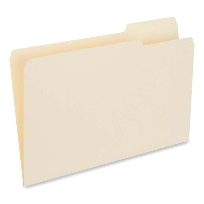 Universal File Folder, Legal Size, Manila, 100/Box (UNV15123) image 1