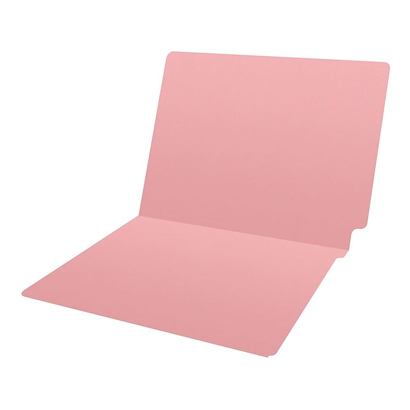 Medical Arts Press Heavy-Duty End Tab File Folder, Straight Cut, Letter-Size, Pink, 40/Box (S-09458-PNK) image 1