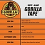 Gorilla Heavy Duty Duct Tape, 1.88" x 30 yds., White (6025001)~#|#~F78AF773-9B70-42EC-B43DE6757F00F1B1_sc7