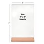 Excello Global Products Generic Holder, 4" x 6", Vertical, Desktop/Countertop, Brown Acrylic (SGNH-WB-4X6)~#|#~F78B797C-05A3-4912-AF7C5CB286092DE8_sc7