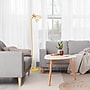 Simple Designs Farmhouse Fusion 55.91" Iron Floor Lamp with Round Shade, Yellow (LF2019-YLW)~#|#~F78B9C10-7766-4FC1-A8510800731FED4C_sc7