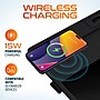 Delton D101 Mouse Pad Workstation with Qi Wireless Charging Pad, Digital Notepad, and Phone Stand, Black (DMP101WC)~#|#~F78C794B-0099-45E1-94B6DB616A378290_sc7
