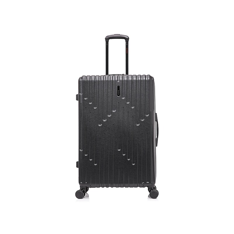 InUSA Drip 28" Hardside Suitcase, 4-Wheeled Spinner, TSA Checkpoint Friendly, Black (IUDRI00L-BLK) image 1