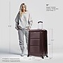 InUSA Pilot 33.27" Hardside Suitcase, 4-Wheeled Spinner, TSA Checkpoint Friendly, Wine (IUPIL00XL-WIN)~#|#~F78E4AD2-0D46-4D02-AABA1BBF534BF194_sc7