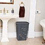Mind Reader Slim Tapered Hamper with Lid, Plastic, Gray (SWHAMP50-GRY)~#|#~F79A17C4-71A9-459F-9278ECA38D71D773_sc7