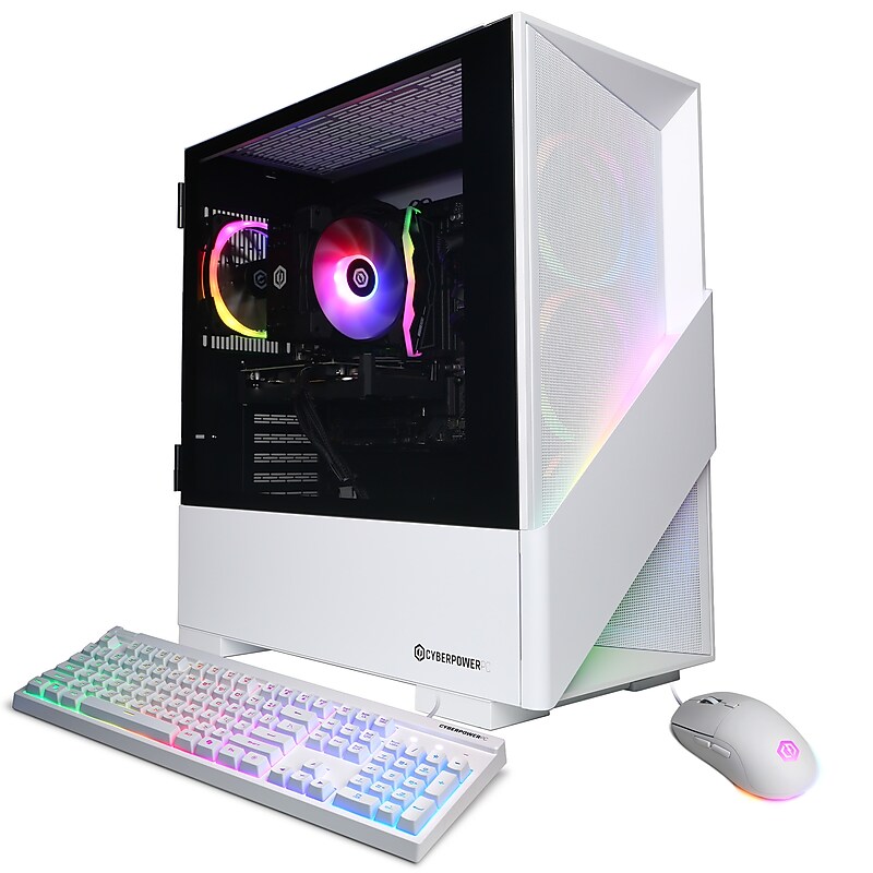 CyberPowerPC Gaming Desktop Computer, Intel Core Ultra 5 225F, Radeon RX 9060 XT 8GB, 16GB RAM, 1TB SSD, Windows 11 Home image 1