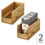 iDESIGN Small Stackable Wood Storage Bin, Natural, 2/Pack (28198M2)~#|#~F7A011E9-40AF-4096-B4C0025C46ED7161_sc7