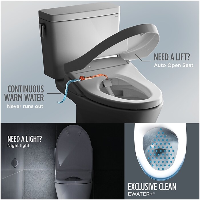 Toto Washlet Toilet Seat (SW4734AT40#01) | Staples