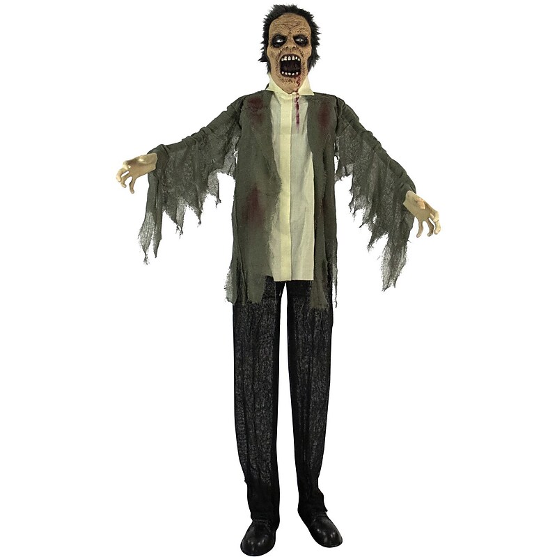 Haunted Hill Farm Life-Size Poseable Zombie (HHZOMB-2FLSA) image 1