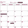 2027 Brownline 22" x 17" Monthly Desk Pad Calendar, White/Burgundy (C1731V-27)~#|#~F7B70D8C-0639-42C1-B2801960AEA2CEF0_sc7