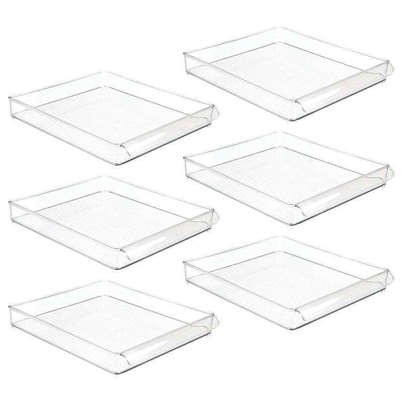 iDESIGN Refrigerator Bins, Clear, 6/Set (27849M6) image 1