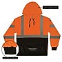 GloWear 8311BK High Visibility Long Sleeve Black Bottom Hooded Sweatshirt, ANSI Type R Class 3, Orange, Large (22884)~#|#~F7B7C1FD-F1E9-492F-B9CCEA2BDDA21D59_sc7