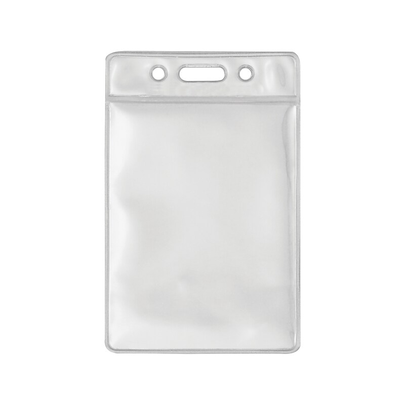 Advantus Lanyard ID Badge Holder, Clear, 50/Pack (75684) image 1