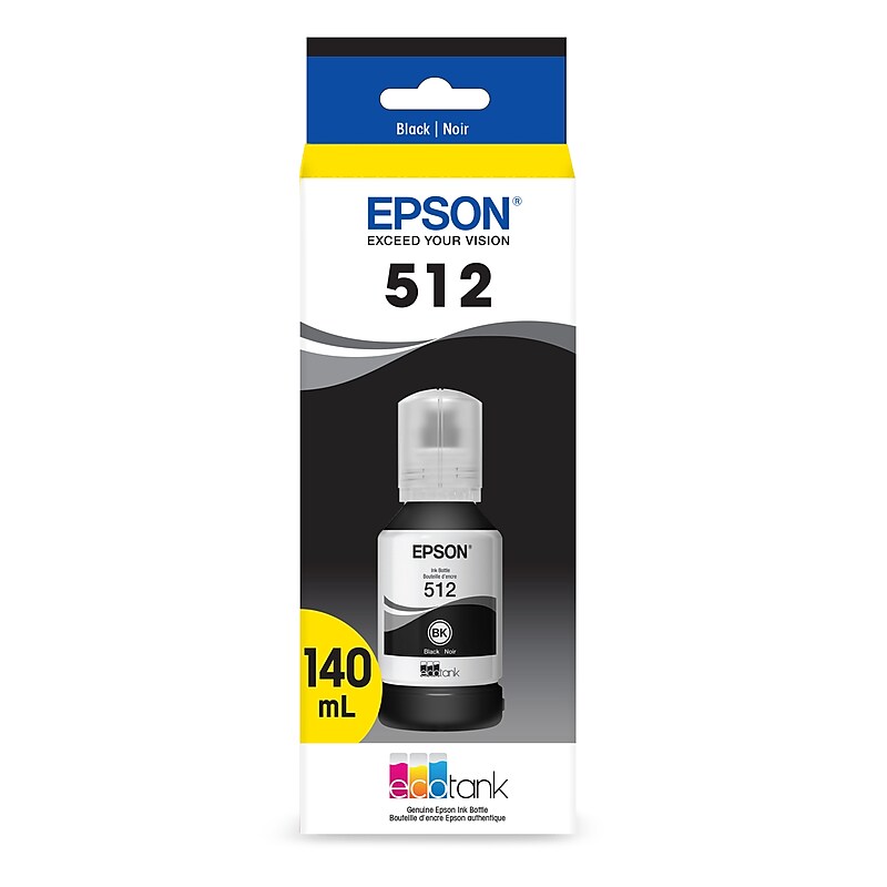 Epson T512 Black Standard Yield Ink Bottle (T512020-S) image 1