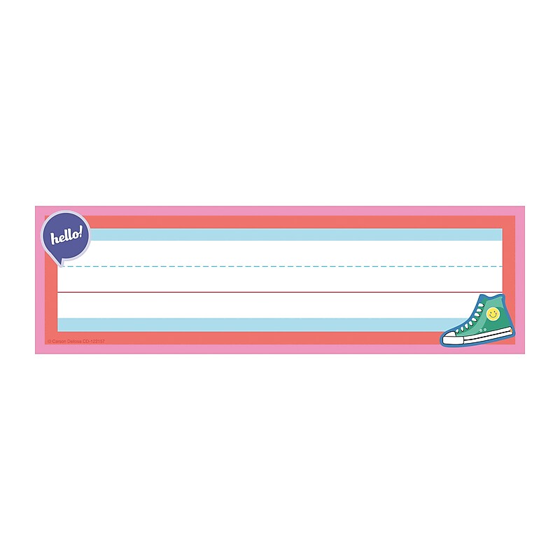 Carson Dellosa Education We Stick Together Desk Nameplates, 9.5" x 2 7/8", 36/Pack (122157) image 1