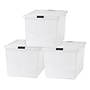 Iris 132 Qt. Latch Lid Storage Box, Clear, 3/Carton (100251CT)~#|#~F7CB5F37-E659-47F2-B6F6D8D9BCA3C3DF_sc7