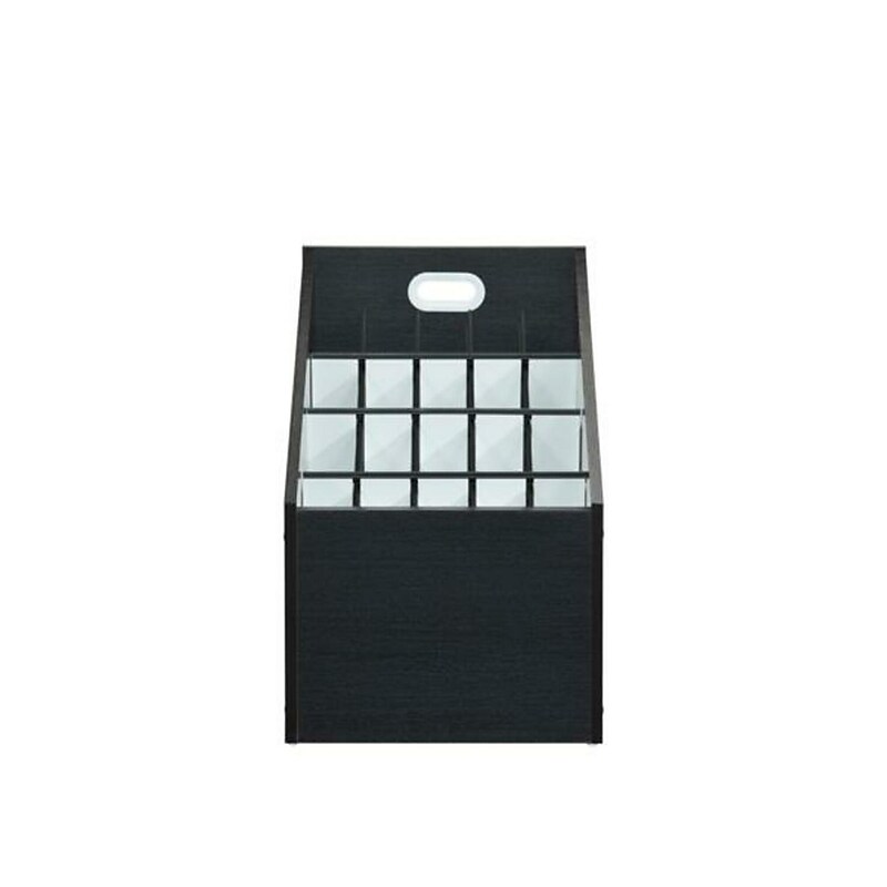 AdirOffice Vertical File Cabinet, 22.24"H x 15.55"W x 15.55"D, Black (ADI627-WBLK) image 1