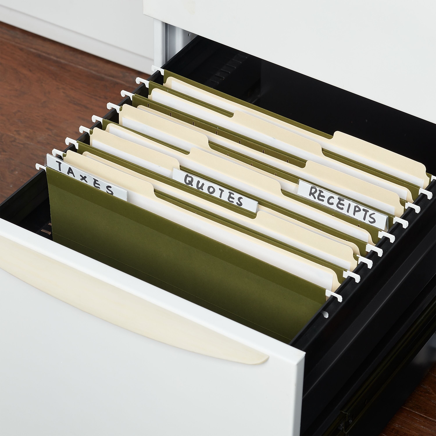Staples hängende Aktenordner BX unten 3" Erweiterung Buchstabe Gn 25/BX - Bild 5 von 6
