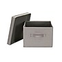 Household Essentials Large Stackable Folding Fabric Storage Bin, 8" x 12"x 15", 24.93 Qt., Gray, 2/Pack (7413-1)~#|#~F7D30B83-487D-4805-A5B8E98020B740BA_sc7