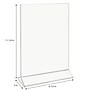 Staples Double-Sided Acrylic Vertical Sign Holder, 4" x 6", Clear (ST63184)~#|#~F7D7EEC9-8775-474B-94FA8A958E8B1DBA_sc7