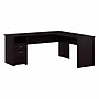 Bush Furniture Cabot 72"W L Shaped Computer Desk with Drawers, Espresso Oak (CAB051EPO)~#|#~F7D8AA7D-4842-4510-9659FEDAE7ECA005_sc7
