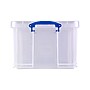 Really Useful Box 44.38 Quart Storage Box with Latching Lid, Plastic, Clear (42L CL)~#|#~F7DB73FC-A808-4390-AE19D7E47A270B16_sc7