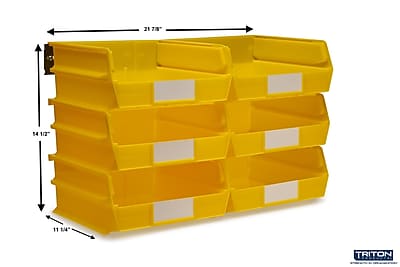 Yellow 8 PC Wall Storage Unit - Large - Thumbnail 3